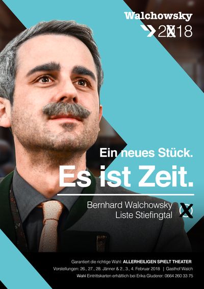 Wahlplakat von Regierungsrat Walchovsky (Anton Handl)