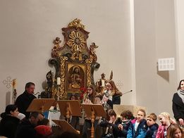 Klarinettenensemble beim Adventkonzert