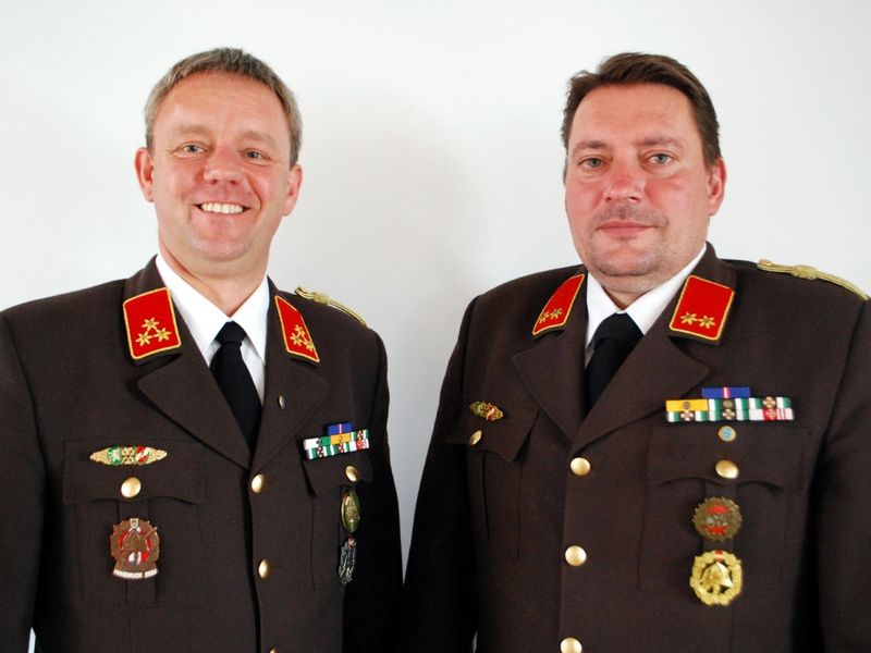 Kommando FF Feiting: HBI Peter Rössler und OBI DI Josef Stradner Kommando FF Feiting: HBI Peter Rössler und OBI DI Josef Stradner