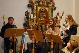 Klarinettenensemble beim Adventkonzert